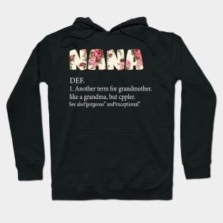 Nana Another Term For Grandmother Like A Grandma Hoodie